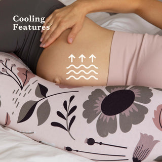 Pregnancy Pillow - Pink Wildflowers