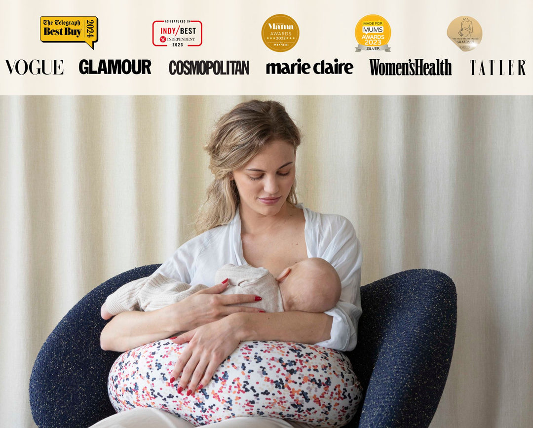 bbhugme Nursing Breastfeeding Pillow Award-Winning Dots UK