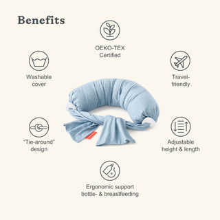 Nursing Pillow - Blue Melange