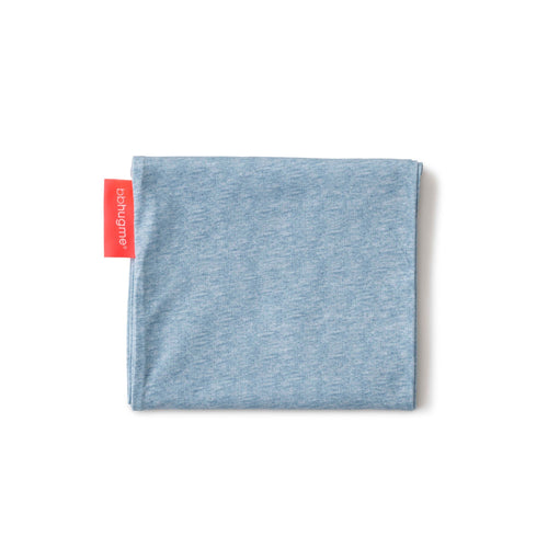 bbhugme Nursing Pillow Cover Blue Melange