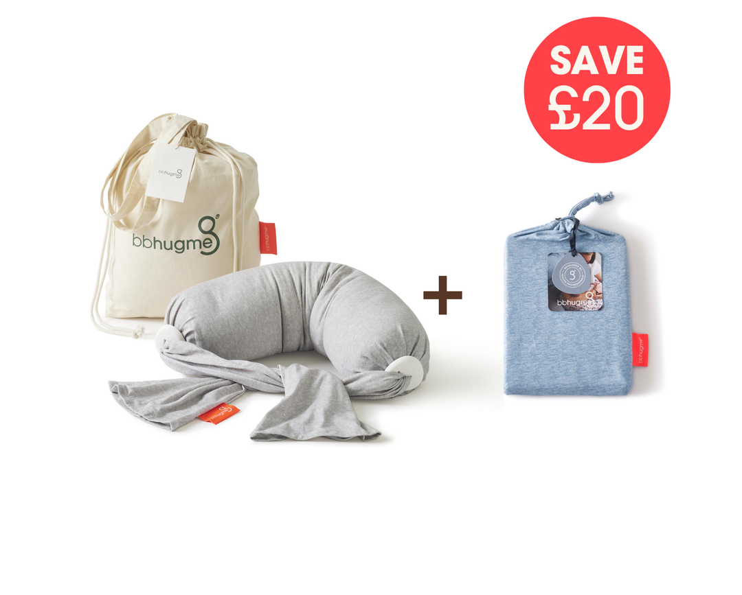bbhugme Nursing Pillow Extra Cover Bundle Blue