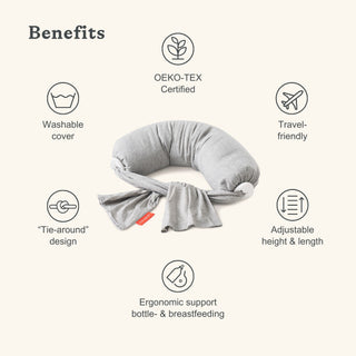 Nursing Pillow - Grey Melange