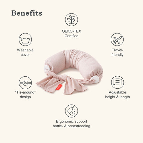 Nursing Pillow - Pink Melange