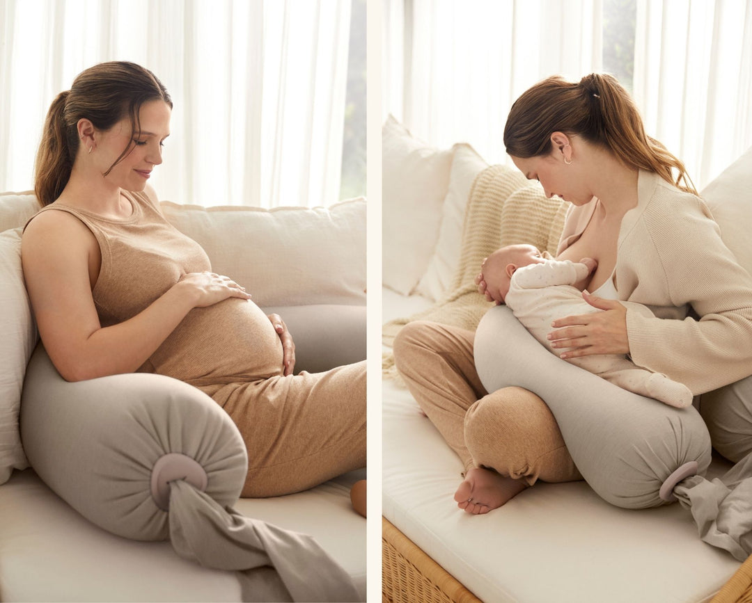 bbhugme Pregnancy Pillow 2-in-1 Design SeashellBeige