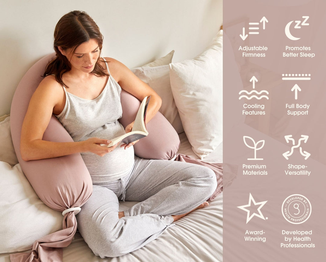 bbhugme Pregnancy Pillow Features DustyPink