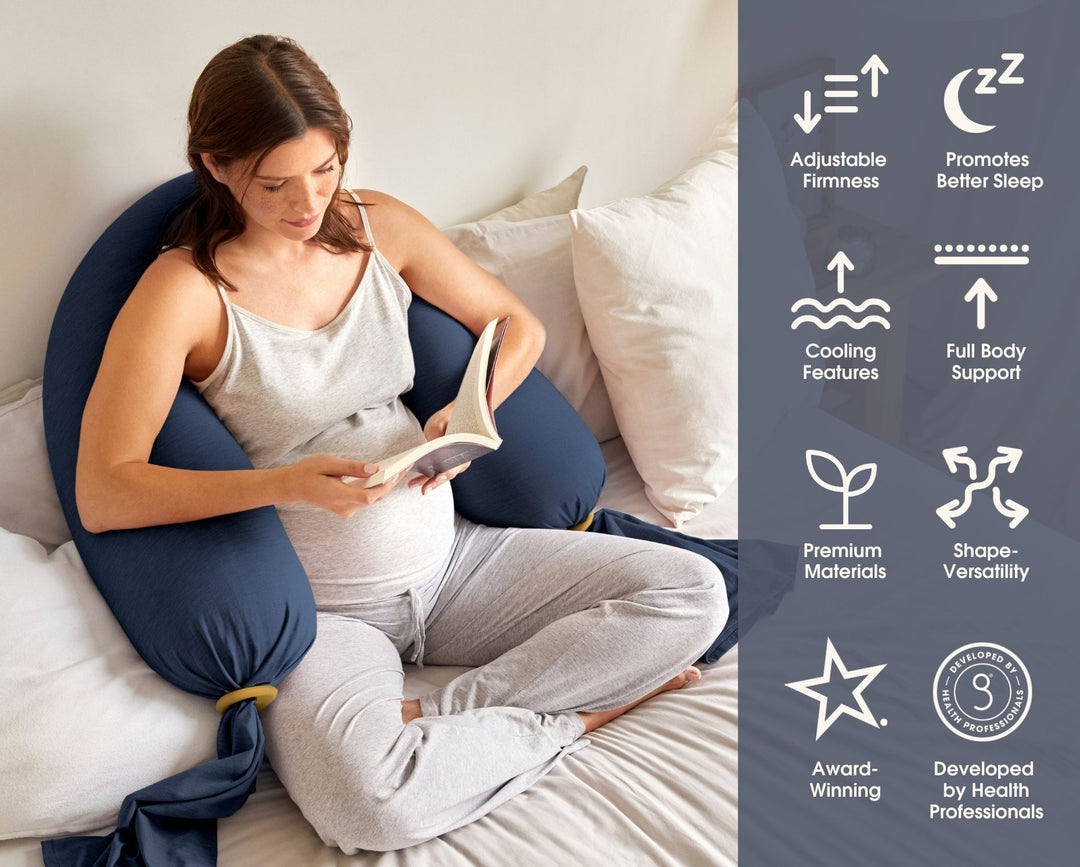 bbhugme Pregnancy Pillow Features MidnightBlue
