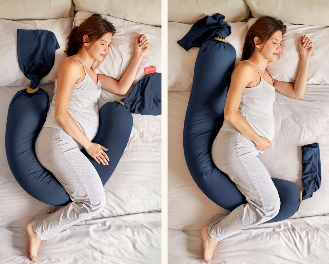 bbhugme Pregnancy Pillow Shape Versatility MidnightBlue